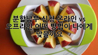 분할납부 신청, 온라인 vs 오프라인? 어떤 방법이 나에게 맞을까요?